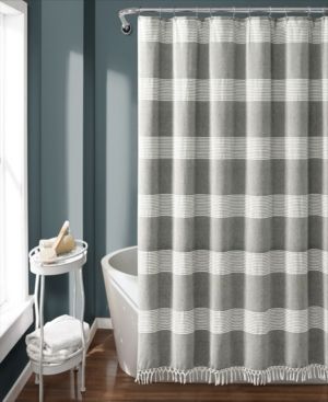 Tucker Stripe Yarn Dyed Cotton 72" x 72" Shower Curtain Bedding