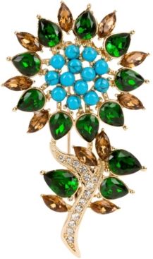 18k Gold Plated Heine Brooch