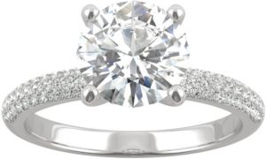 Moissanite Engagement Ring (2-1/4 ct. t.w. Dew) in 14k White Gold