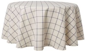 Window Pane Tablecloth Single Pack 70" Round