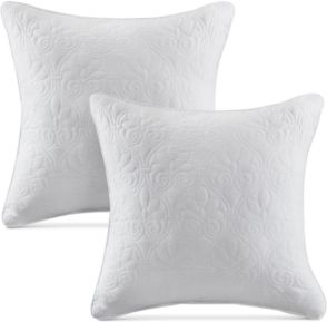 Quebec 20" x 20" Quilted Decorative Pillow 2-Pack