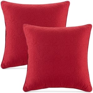 Quebec 20" x 20" Quilted Decorative Pillow 2-Pack