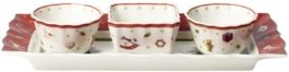 Closeout! Villeroy & Boch Toy's Delight Set of 3 Dip Bowls with Tray