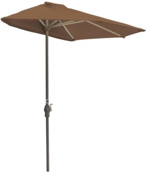 Off-the-wall Brella, 7.5' Wide Half Umbrella with Sunbrella
