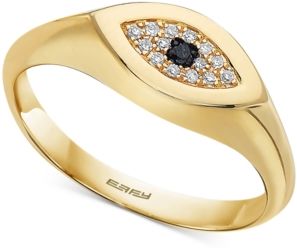 Effy Diamond Accent Evil Eye Ring in 14k Gold