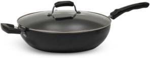 7.5-Qt. Jumbo Nonstick Covered Wok Pan