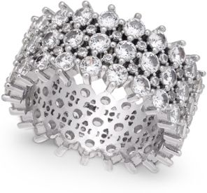 Inc Silver-Tone Pave Ring, Created for Macy's