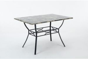 Bastian Collection Faux Marble Dining Table