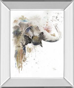 Water Elephant by Patricia Pinto Mirror Framed Print Wall Art, 22" x 26"