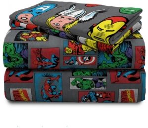 Superheroes 3-Piece Twin Sheet Set Bedding