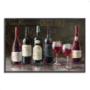 Bistro Reds V2 by Danhui Nai Fine Art Giclee Print on Gallery Wrap Canvas, 47" x 32"