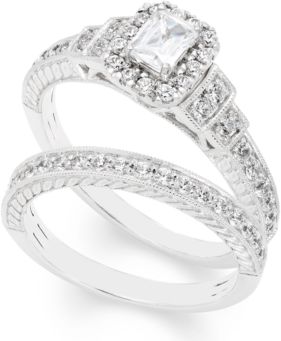 Certified Diamond (1 ct. t.w.) Bridal Set in 14k White Gold