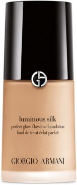 Armani Beauty Luminous Silk Perfect Glow Flawless Oil-Free Foundation, 1 oz.