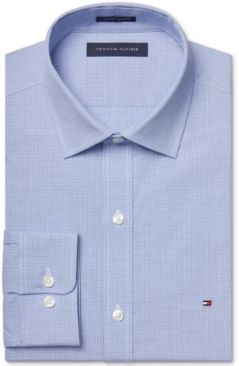 Slim-Fit Stretch Check Dress Shirt, Online Exclusive Created for Macy's