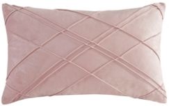 Naomi Pleated Velvet Pillow, 20" x 12" Bedding