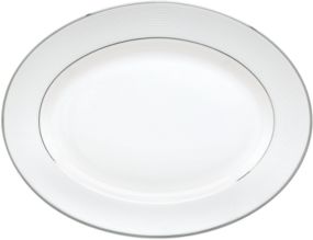 Opal Innocence Stripe Medium Oval Platter '13