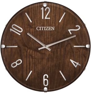 Gallery Wood & Leather Wall Clock