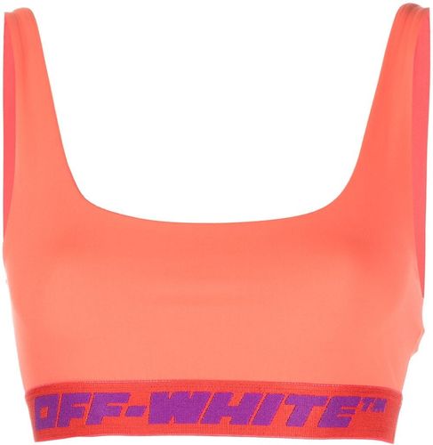 Athletic Bra With Logo Band