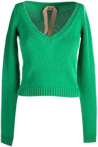 N21, Sweater Verde, Donna, Taglia: 2XS