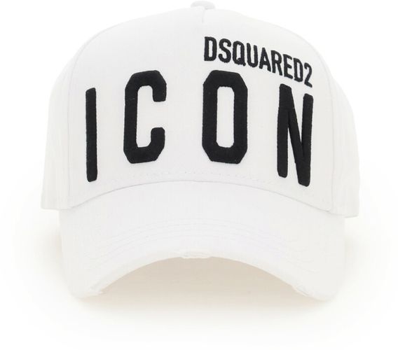 Dsquared2, Baseball Cap With Logo Bianco, Uomo, Taglia: ONE SIZE
