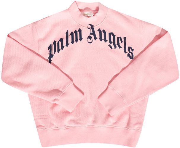 Palm Angels, Over Logo Sweatshirt Rosa, Donna, Taglia: 8y