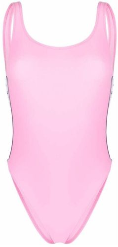 Chiara Ferragni Collection, One-piece Stretch Fabric Swimsuit with Logo Rosa, Donna, Taglia: M