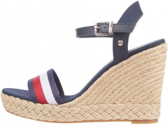 Tommy Hilfiger, zeppe sandals Blu, Donna, Taglia: 41 EU