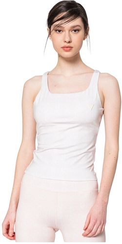 Guess, Top Stretch with cross -back Beige, Donna, Taglia: L