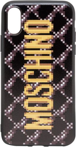 Moschino, Logo-Print iPhone XS Case Nero, Donna, Taglia: ONE Size