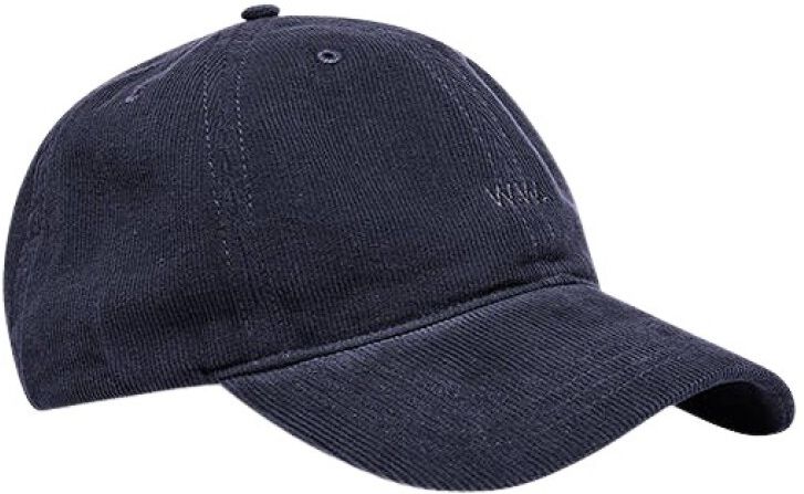 Wood Wood, Low Profile Corduroy cap 12130810-9016 Blu, unisex, Taglia: ONE Size