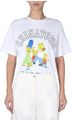 Chinatown Market, Family Simpson T-Shirt Bianco, Donna, Taglia: M