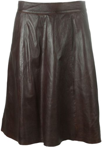 Butterfly Copenhagen, leather skirt 100069 Marrone, Donna, Taglia: XL