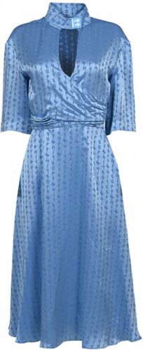 Off White, Romantic logo dress Blu, Donna, Taglia: 3XS - 36 IT