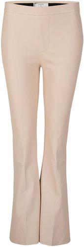 Dante 6, Leather Trousers Tyson Crop Flare Beige, Donna, Taglia: XL