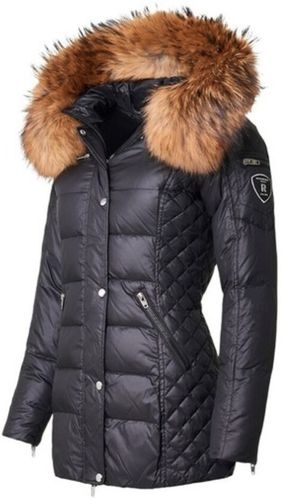 Rockandblue, Beam Mid Jacket With Faux Fur Nero, Donna, Taglia: 38