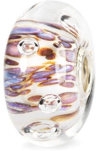 Beads Trollbeads Cresta di Bolle Viola in Argento e Vetro di Murano - 61482