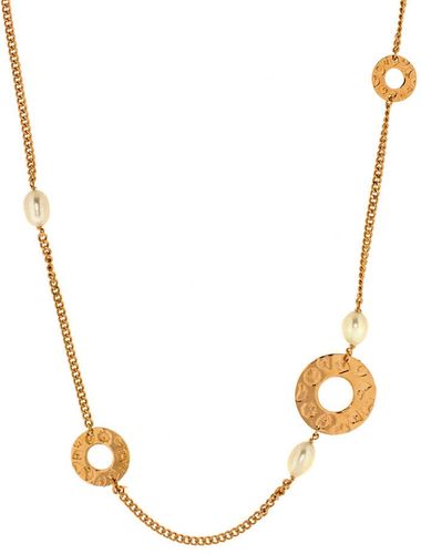 Collana Fibi da Donna in Bronzo Rosè e Perle - BL006-R