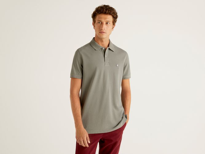 Benetton, Polo Regular Fit Grigio Scuro, Grigio Scuro, Uomo