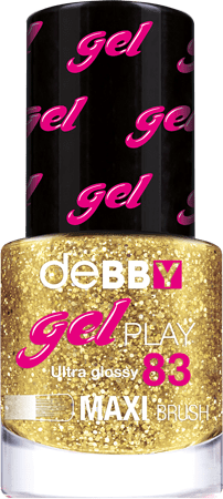 smalto gelPLAY - disponibile in 32 colori - 83 glitter gold