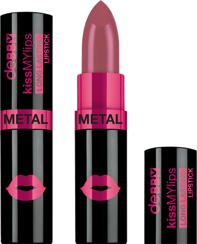 kissMYlips  long lasting METAL lipstick - 18 burgundy metal