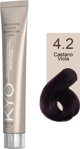 Ammonia Free e PPD Free Tinta Capelli - 4.2 Castano Viola