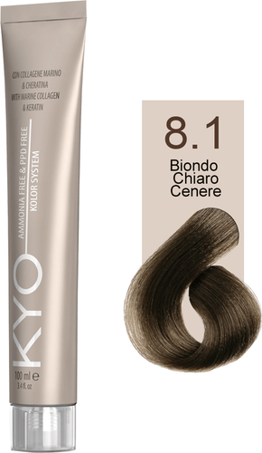 Ammonia Free e PPD Free Tinta Capelli - 8.1 Biondo Chiaro Cenere