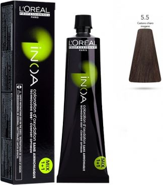 L'Oreal Inoa Tintura - 5.56 Castano Chiaro Mogano