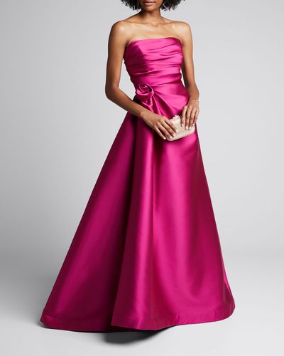 Strapless Duchess Satin Gown