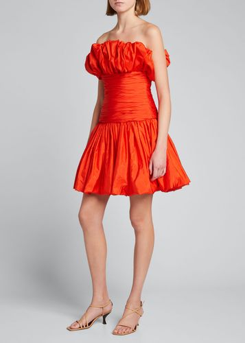 Strapless Taffeta Mini Cocktail Dress