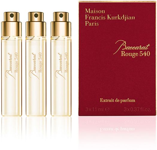Baccarat Rouge 540 Extrait de Parfum Refills, 3 x 0.37 oz./ 11 mL