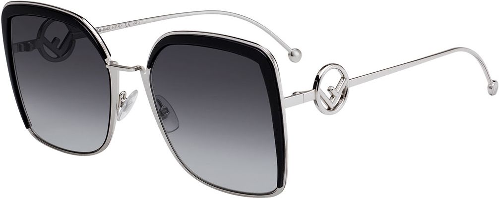 Metal Square Gradient Sunglasses