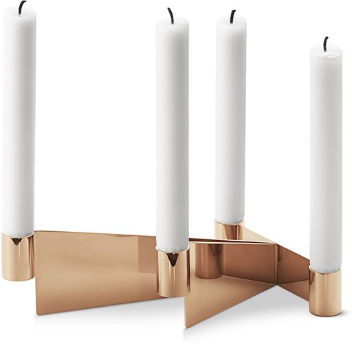 Urkiola Brass-Colored Candleholder