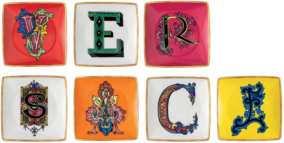 Holiday Alphabet Side Plates, Set of 7