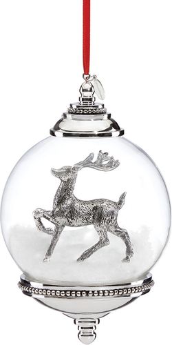 Reindeer Snow Globe Ornament